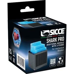 SICCE SHARK PRO Filtermodul mit 3Stk. Schwämme (2pcs. 20ppi,  1pc.30ppi)
