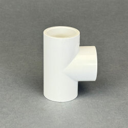 PVC Weiß T-Stück 90° 40 mm