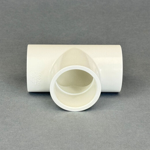 PVC Weiß T-Stück 90° 50 mm