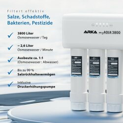 ARKA myAqua 3800® - Umkehrosmoseanlage, 3800 L / Tag