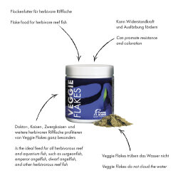 Veggie Flakes - Flockenfutter für herbivore Riffische - 30 g