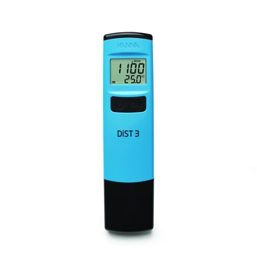 Tester DiST®3 f. Leitfähigkeit/°C, Autom. Temperaturkompensation, wasserdicht, (1999 µS/cm)