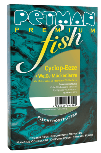 Petman fish CyclopEeze + Weiße Mückenlarve - Blister