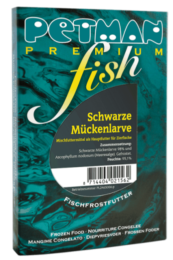 Petman fish Schwarze Mückenlarve - Blister - 100g