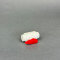 PVC Kugelhahn 40 mm in Weiß/Rot