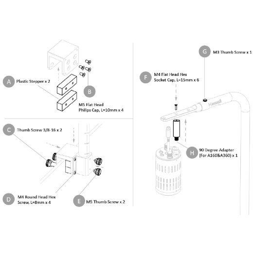 Mounting Arm Replacement Parts