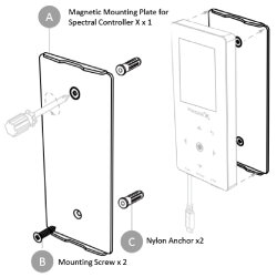 Magnetic Mount Plate for Spectral X Controller